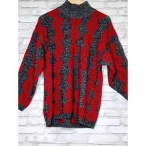Vtg Benetton Knit Pullover Shetland Wool Sweater